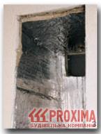 Оклейка кожуха (изнутри) и стены прислонения отражающей теплоизоляцией